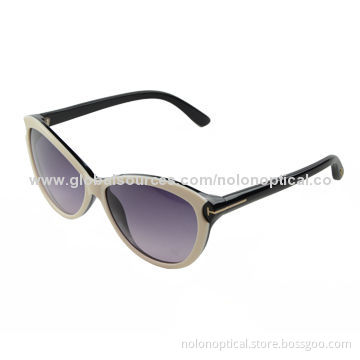 Women's Designer Sunglasses with Polarized Lens, Made of Acetate and Metal
